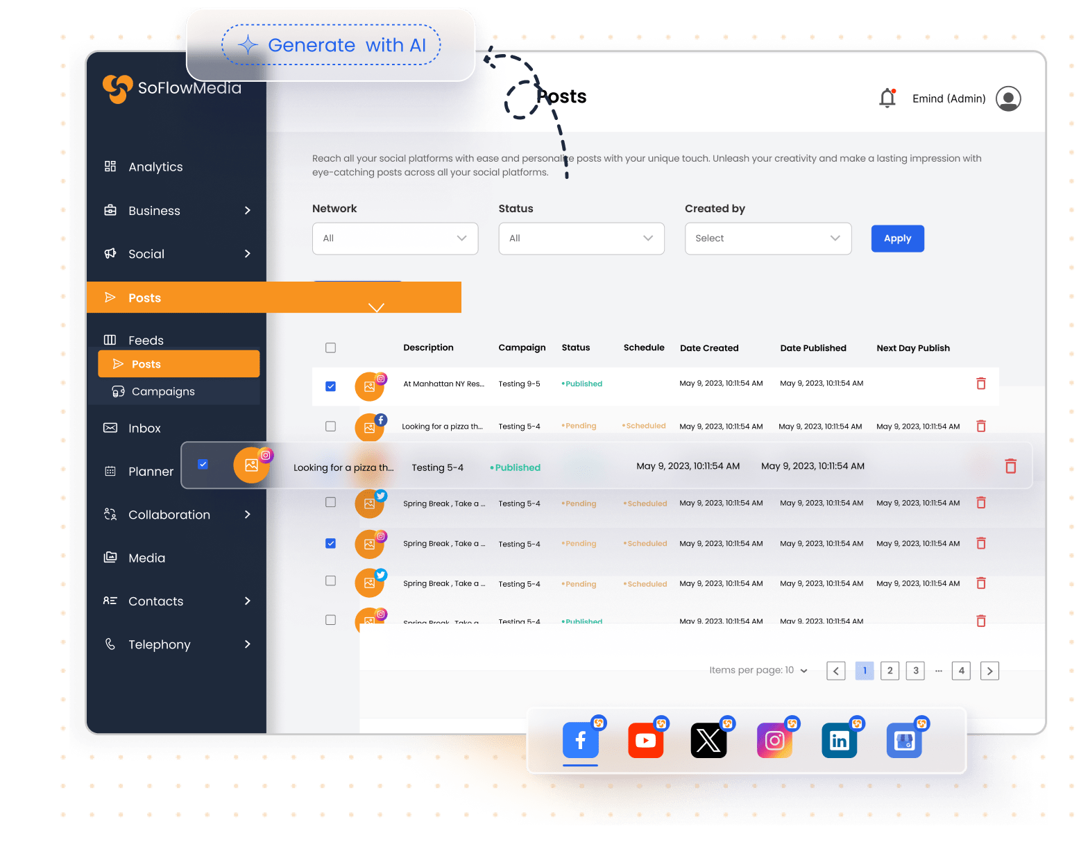 soflow media post automation